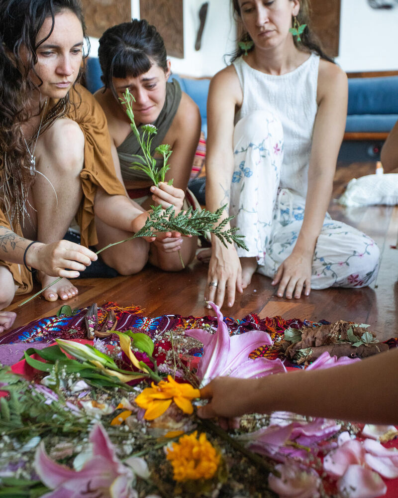 Retreat memory: flower ceremony